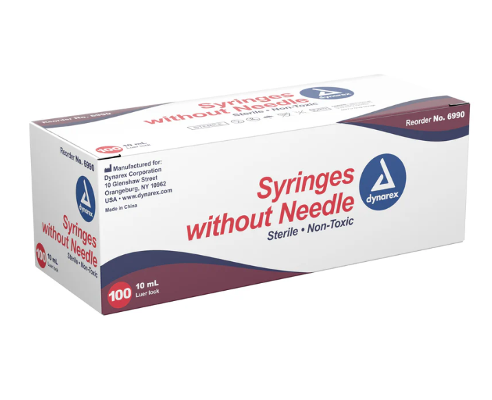 10cc Sterile Syringes - 100 box count