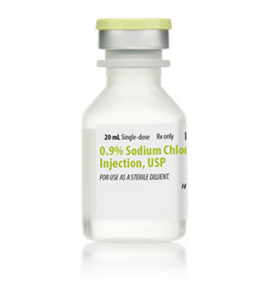 Saline Solution 0.9% | Filtered and Sterile - 20ml